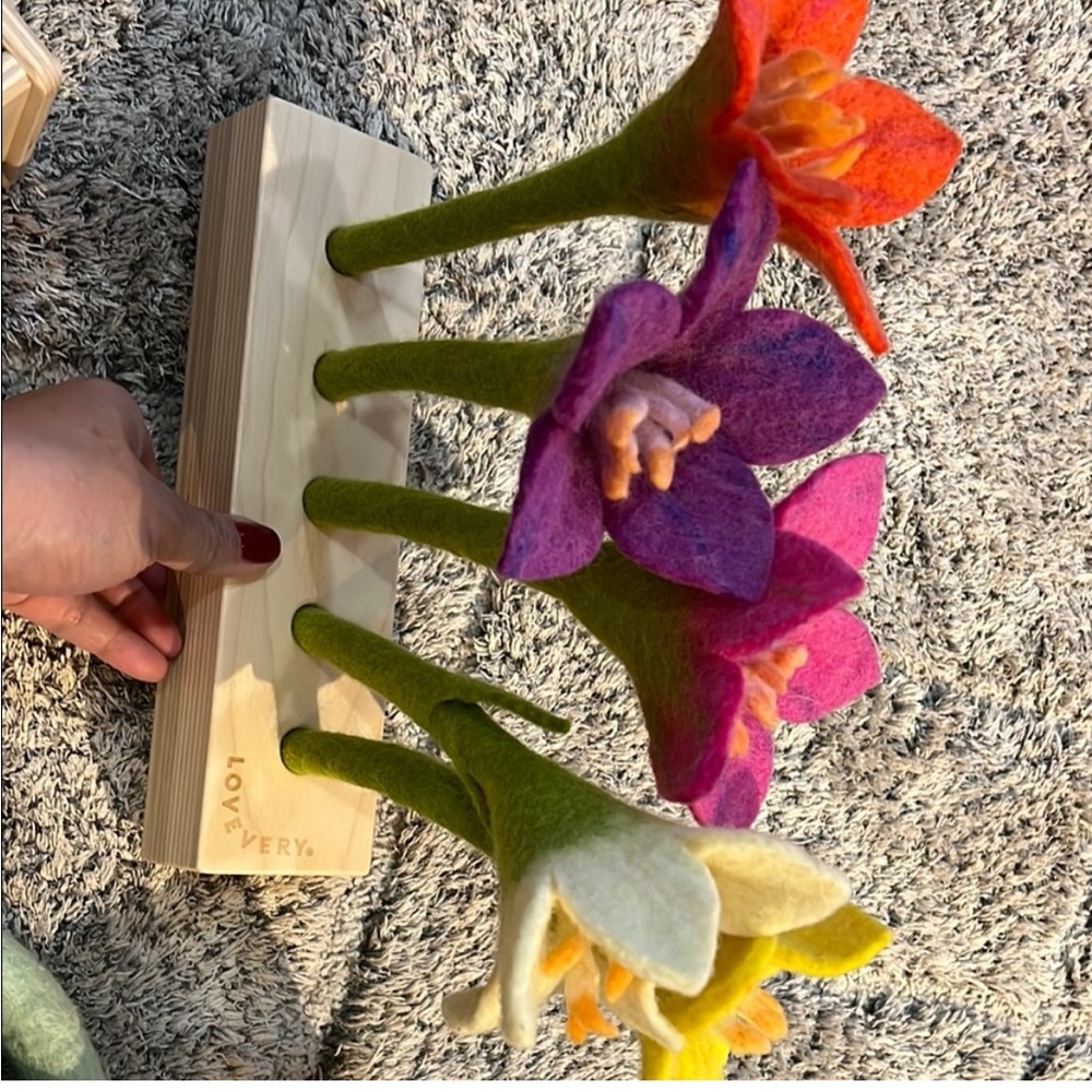 Colorful Felt Flower Arrangement by Love